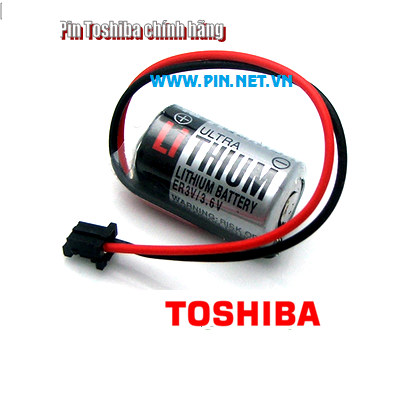 Pin Toshiba ER3V Lithium 3.6v Size 1/2AA 1000mAh Made In Japan